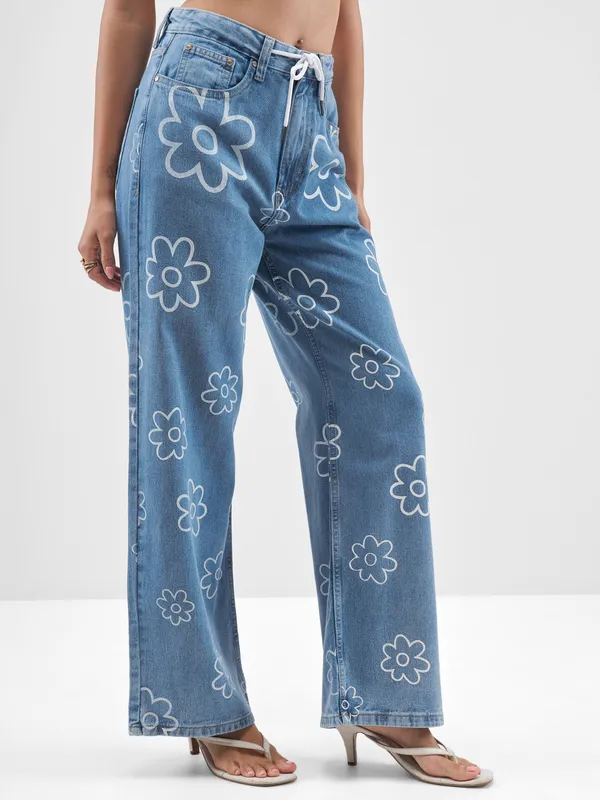 Tokyo Talkies Women Blue Dad Fit Jeans