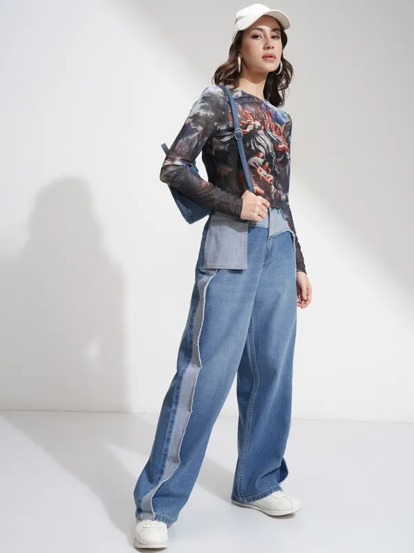 Tokyo Talkies Women Blue Regular Fit Stretchable Jeans