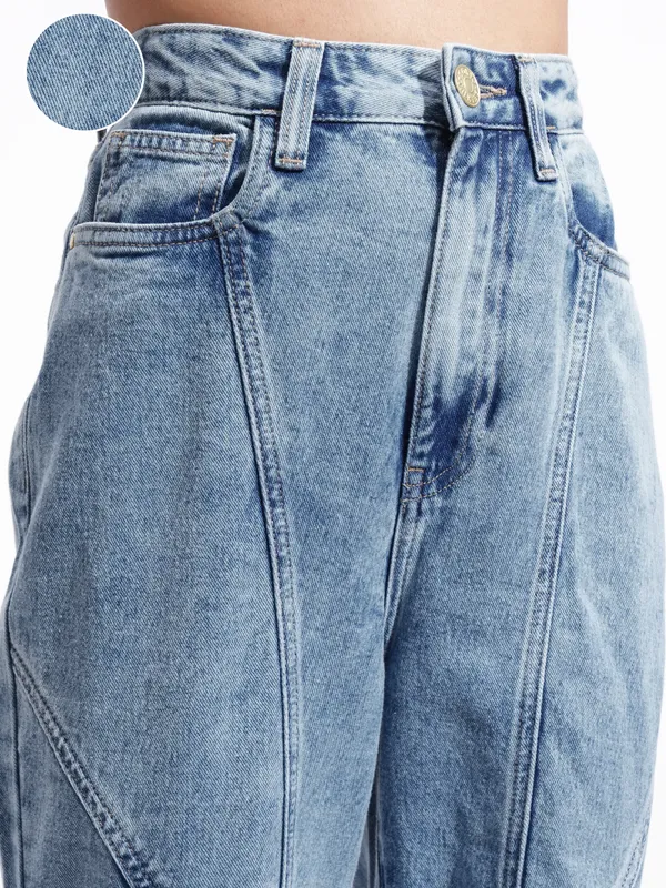 Tokyo Talkies Women Blue Relaxed Fit Stretchable Jeans
