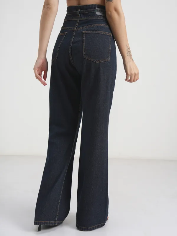 Tokyo Talkies Women Blue Bootcut Stretchable Jeans