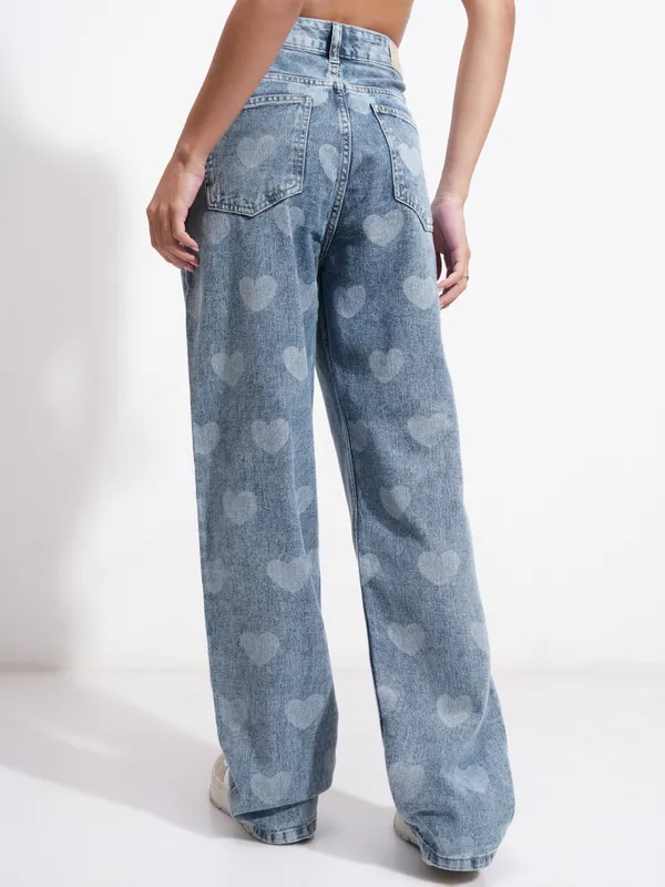 Tokyo Talkies Women Blue Dad Fit Stretchable Jeans