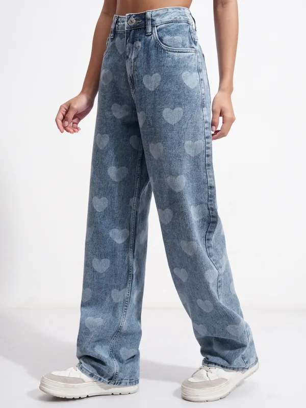 Tokyo Talkies Women Blue Dad Fit Stretchable Jeans