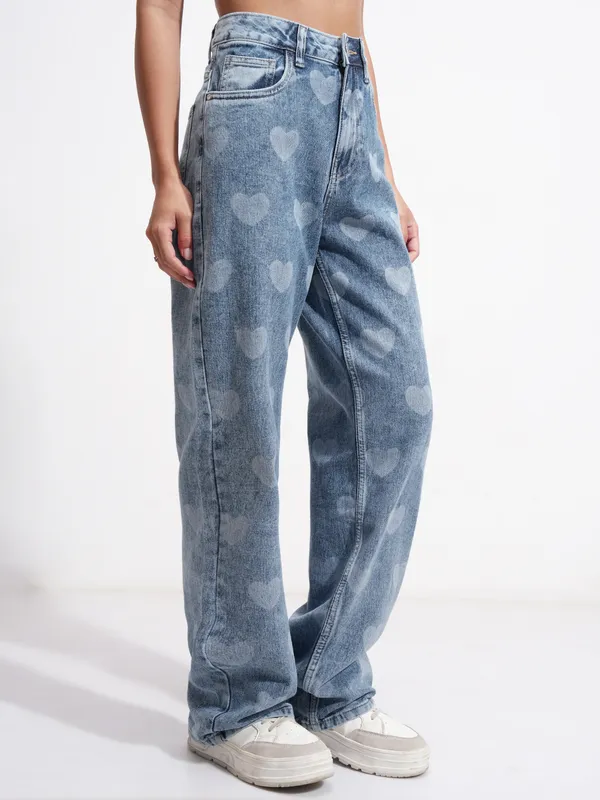 Tokyo Talkies Women Blue Dad Fit Stretchable Jeans