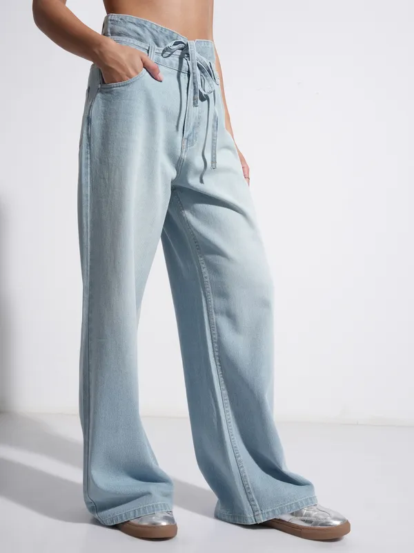 Tokyo Talkies Women Blue Flared Stretchable Jeans