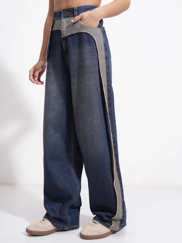 Tokyo Talkies Women Blue Regular Fit Stretchable Jeans