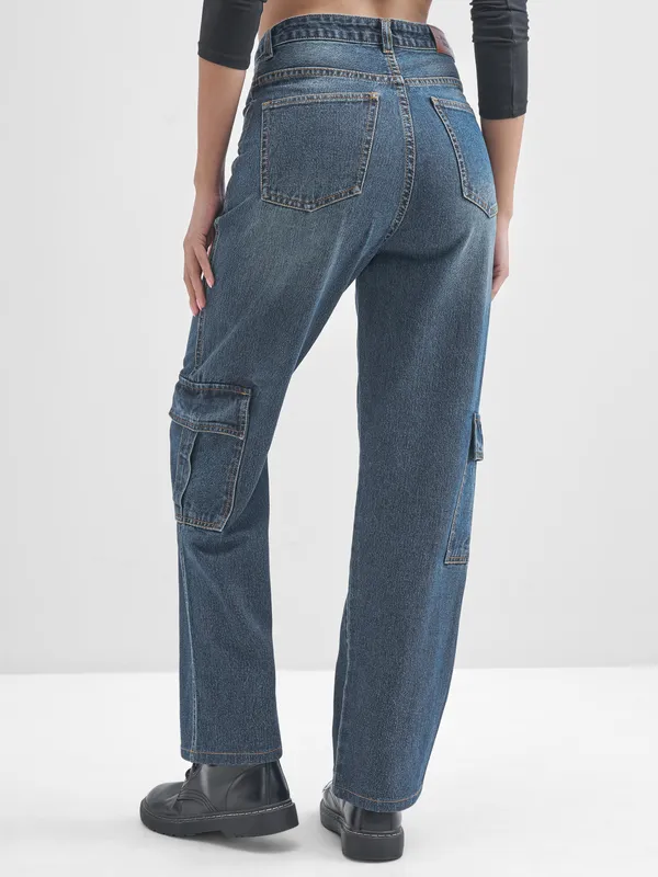 Tokyo Talkies Women Blue Flared Stretchable Jeans