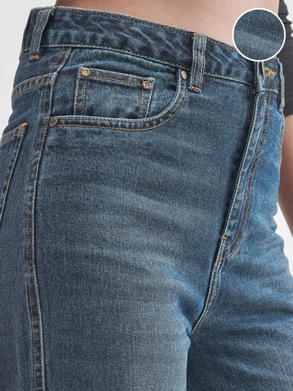 Tokyo Talkies Women Blue Flared Stretchable Jeans