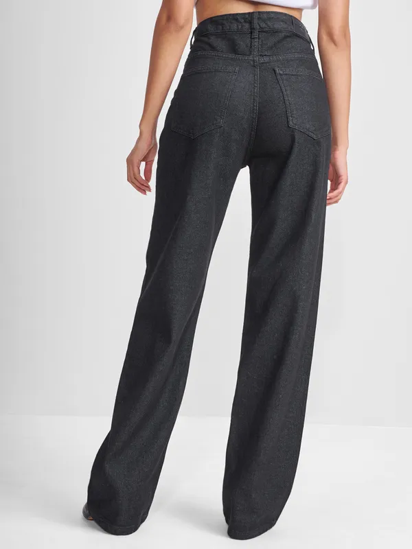 Tokyo Talkies Women Black Dad Fit Jeans