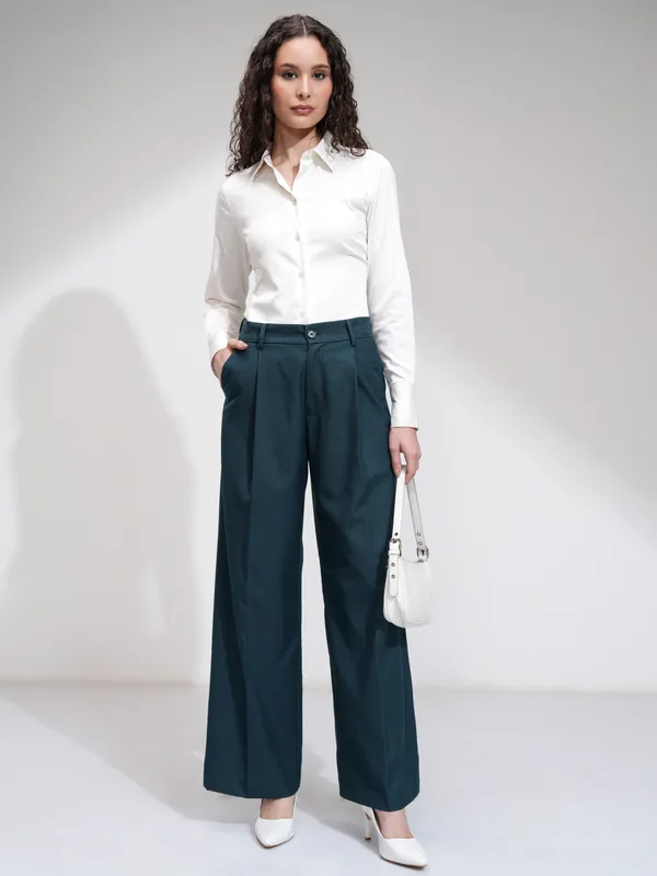 Women Straight Fit Formal Trouser
