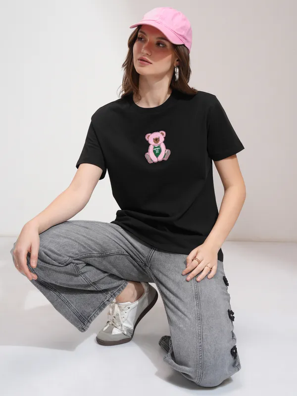 Self Design Relaxed Fit T-Shirt