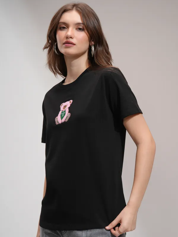 Self Design Relaxed Fit T-Shirt