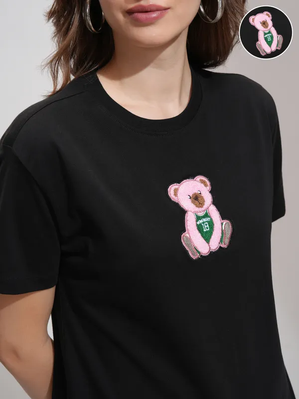 Self Design Relaxed Fit T-Shirt