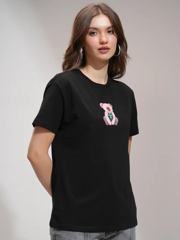 Self Design Relaxed Fit T-Shirt