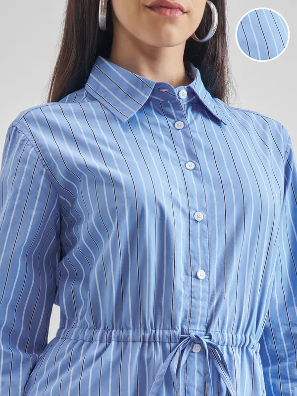 Striped Shirt Dress