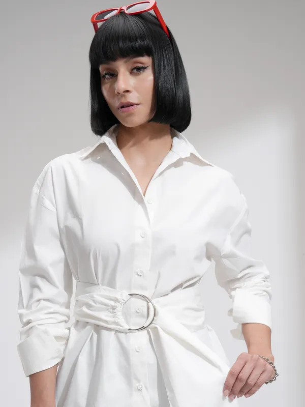 Women Solid Casual Shirt