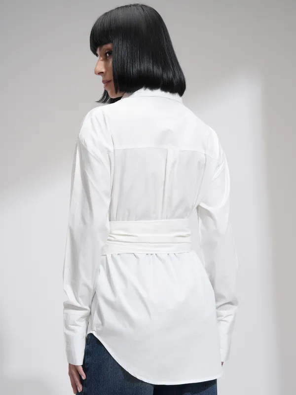 Women Solid Casual Shirt