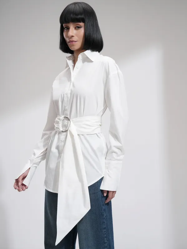 Women Solid Casual Shirt