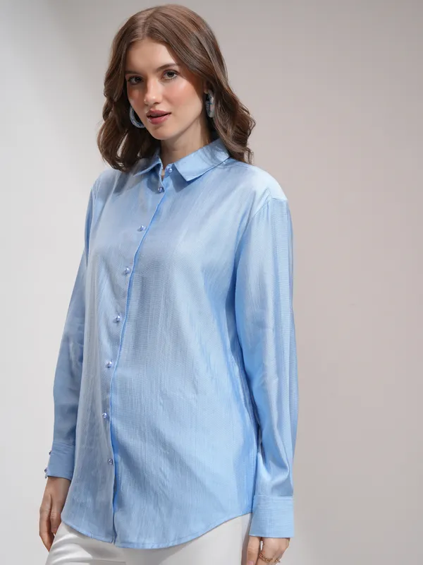 Women Solid Casual Shirt