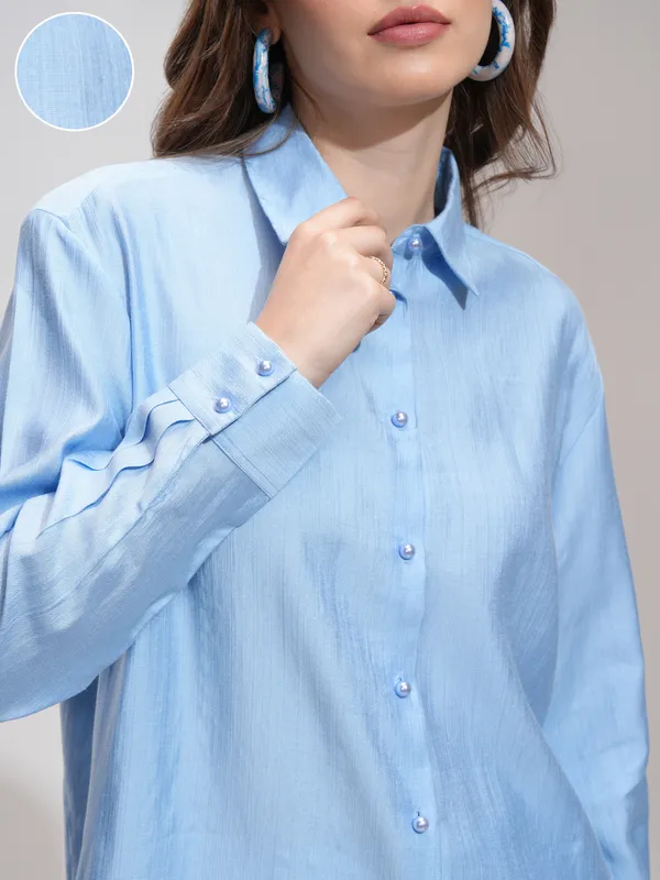Women Solid Casual Shirt