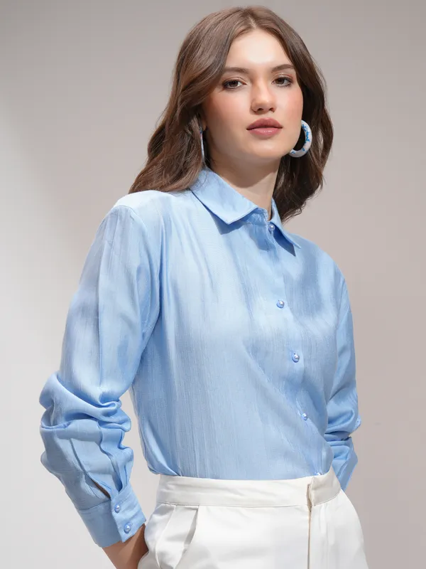 Women Solid Casual Shirt