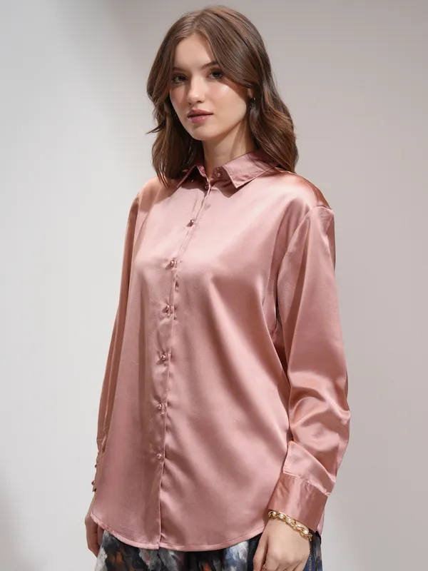 Women Solid Casual Shirt