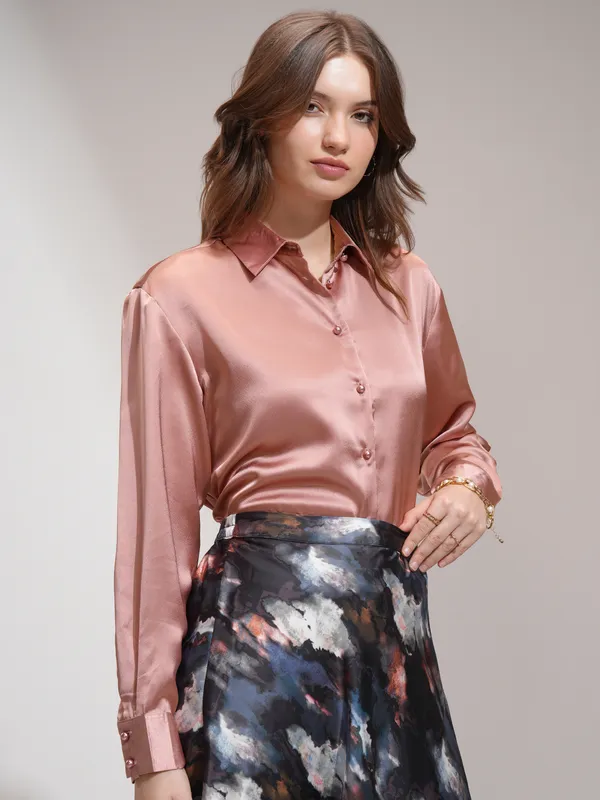 Women Solid Casual Shirt