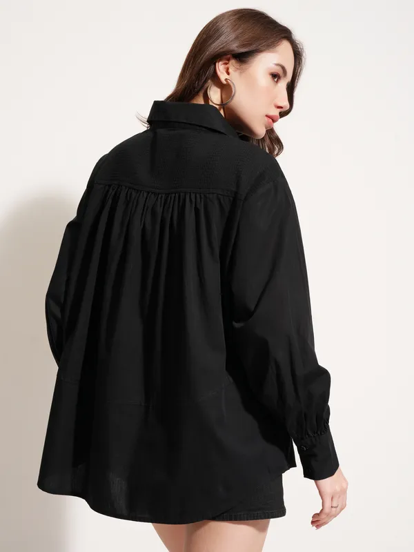 Women Solid Casual Shirt