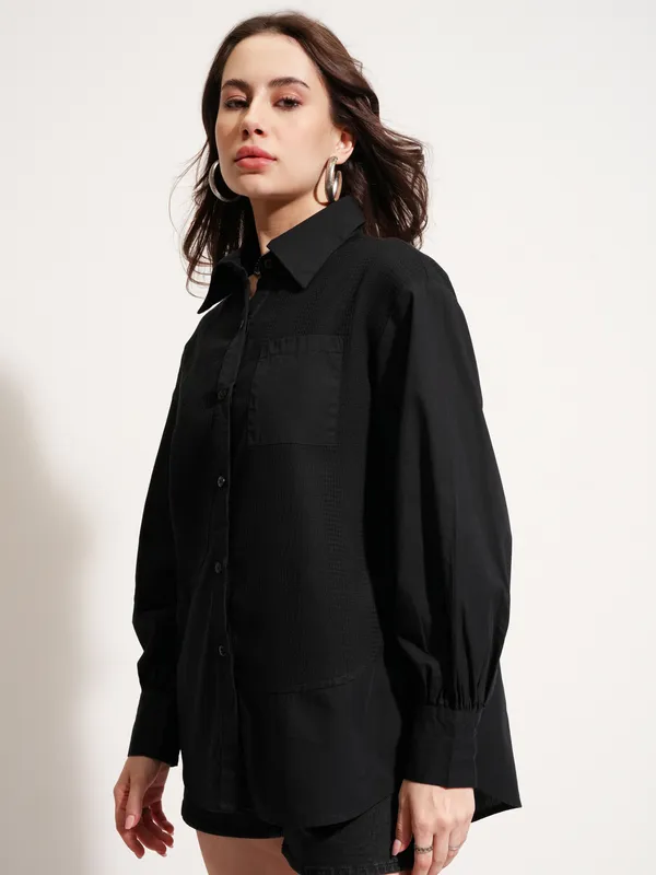 Women Solid Casual Shirt