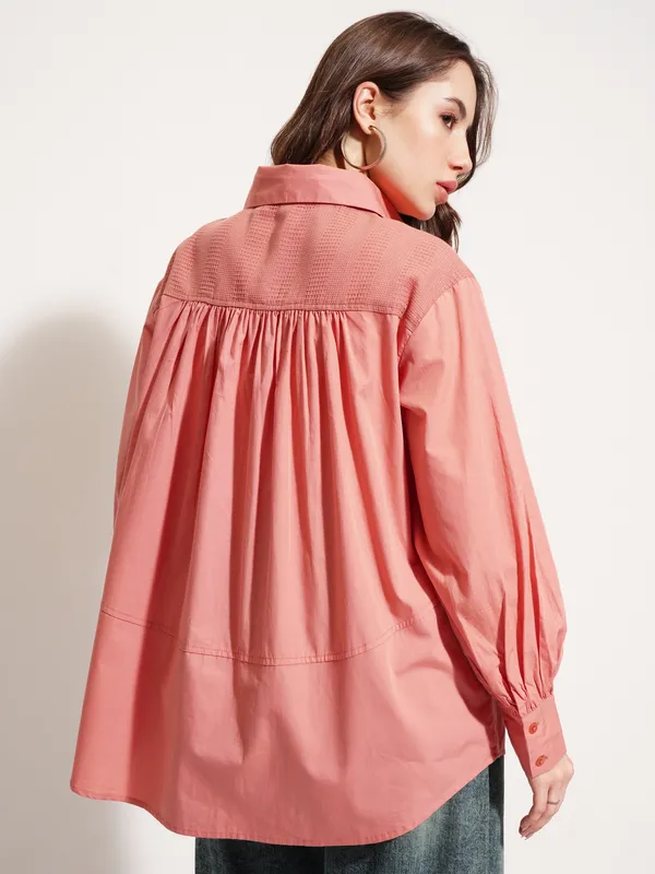 Women Self Design Casual Shirt