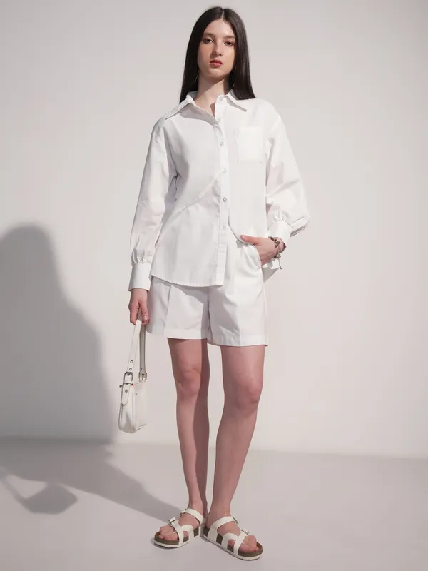 Women Solid Casual Shirt