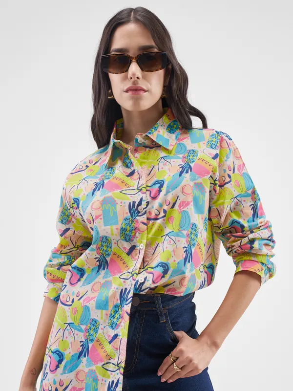 Tokyo Talkies Women Multi Printed Casual Shirt