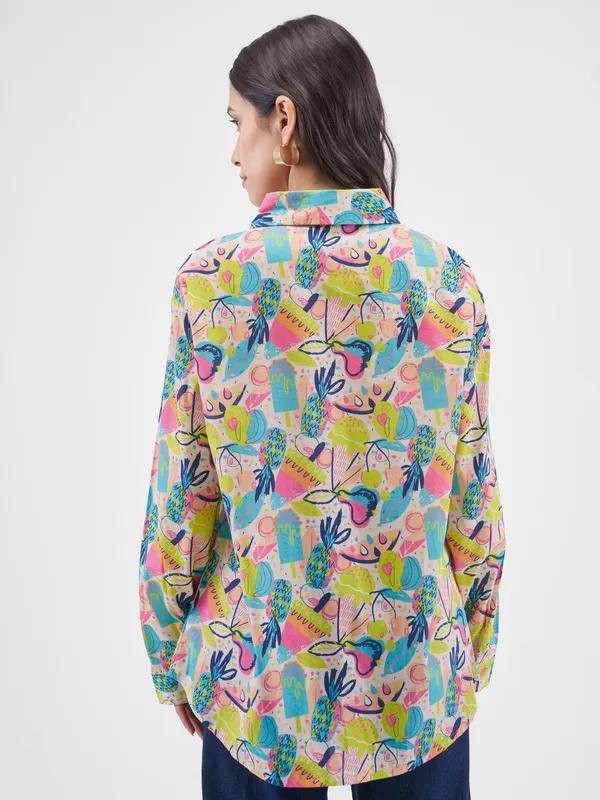 Tokyo Talkies Women Multi Printed Casual Shirt