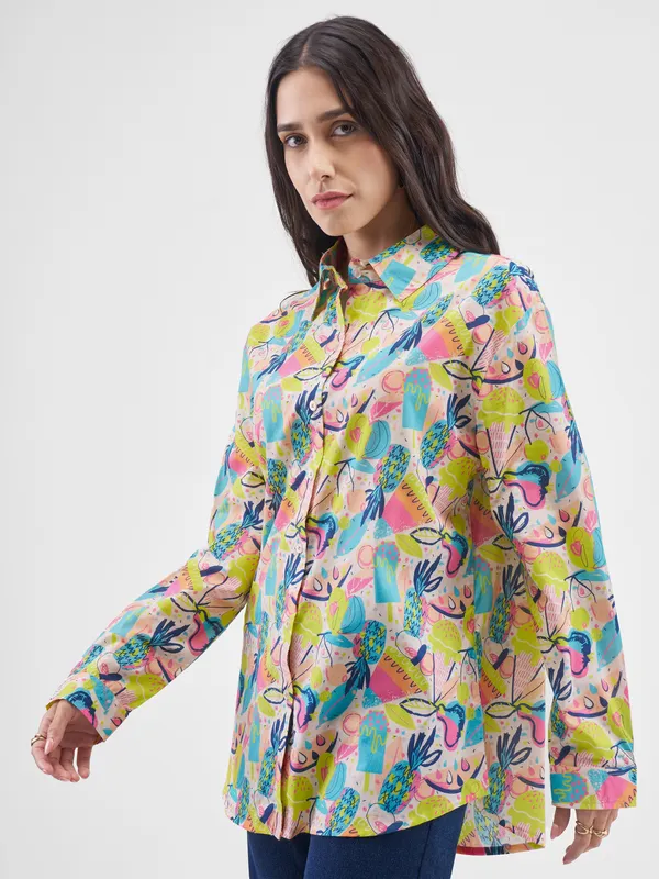 Tokyo Talkies Women Multi Printed Casual Shirt