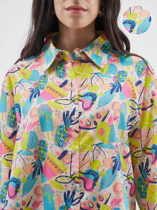 Tokyo Talkies Women Multi Printed Casual Shirt