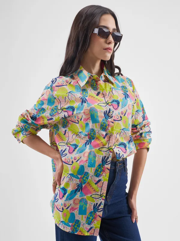 Tokyo Talkies Women Multi Printed Casual Shirt