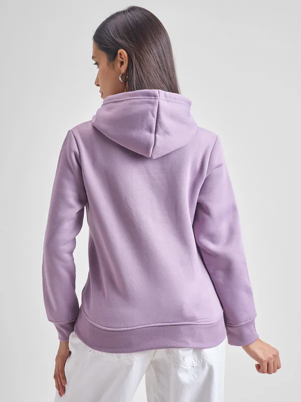  Tokyo Talkies Women Purple Hood Sweatshirts