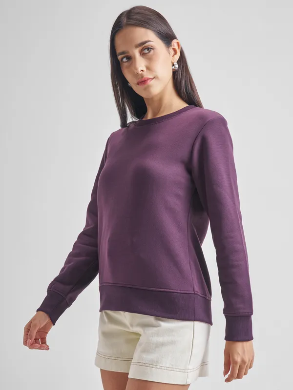 Women Solid Sweatshirts