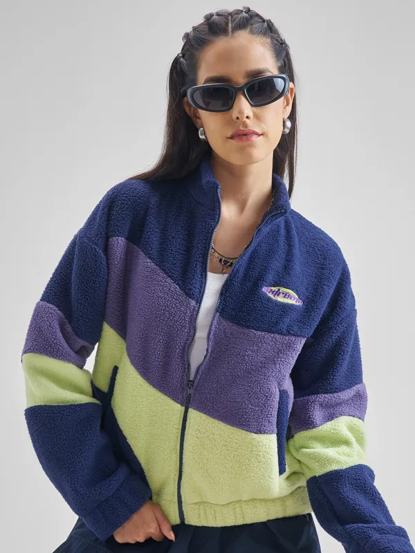 Women Colourblocked Sweatshirt