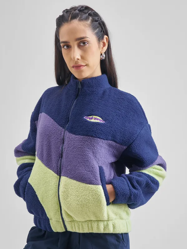 Women Colourblocked Sweatshirt