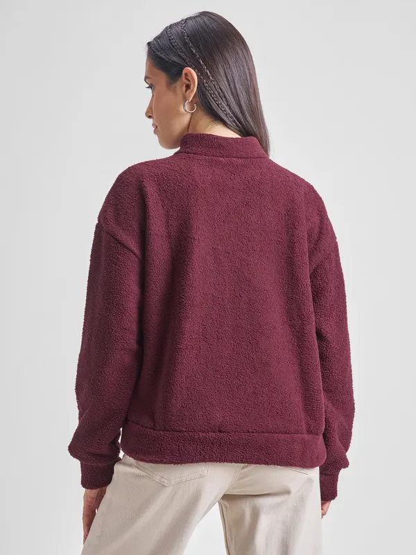 Women Solid Sweatshirt