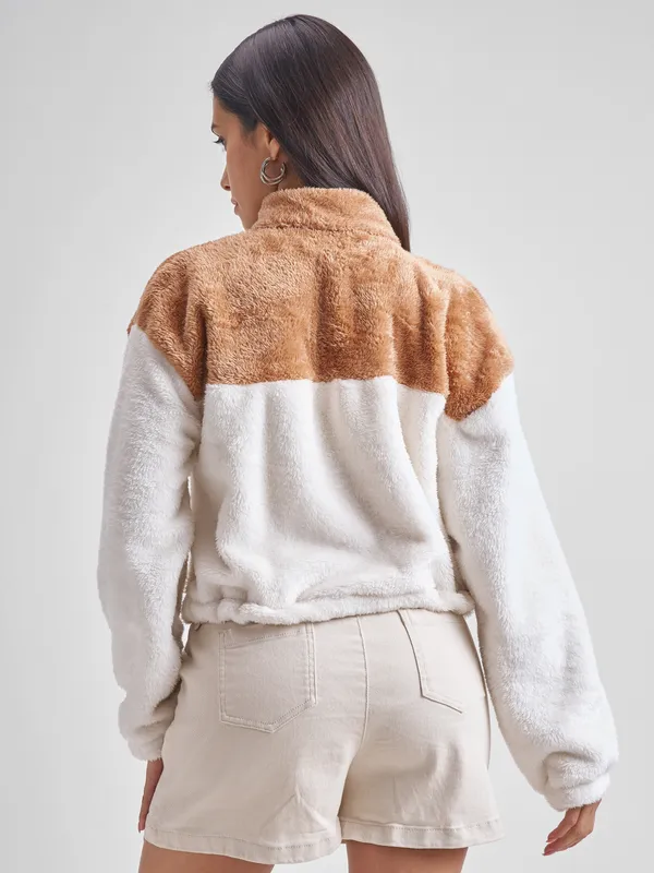 Women Solid Sweatshirt