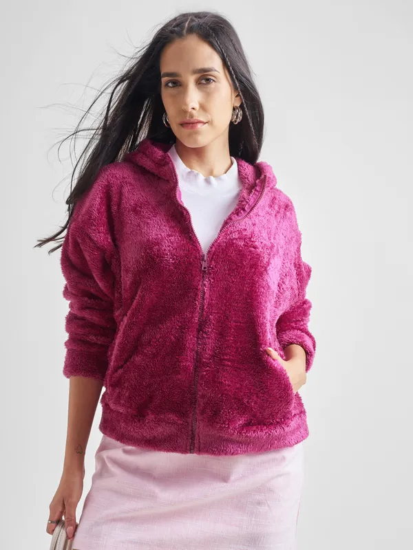 Women Solid Sweatshirt