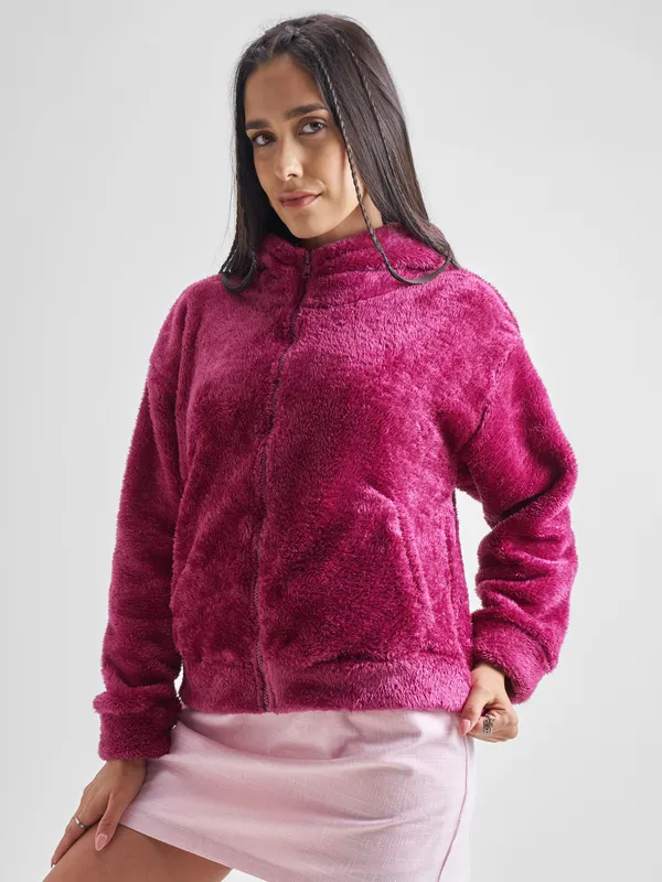 Women Solid Sweatshirt