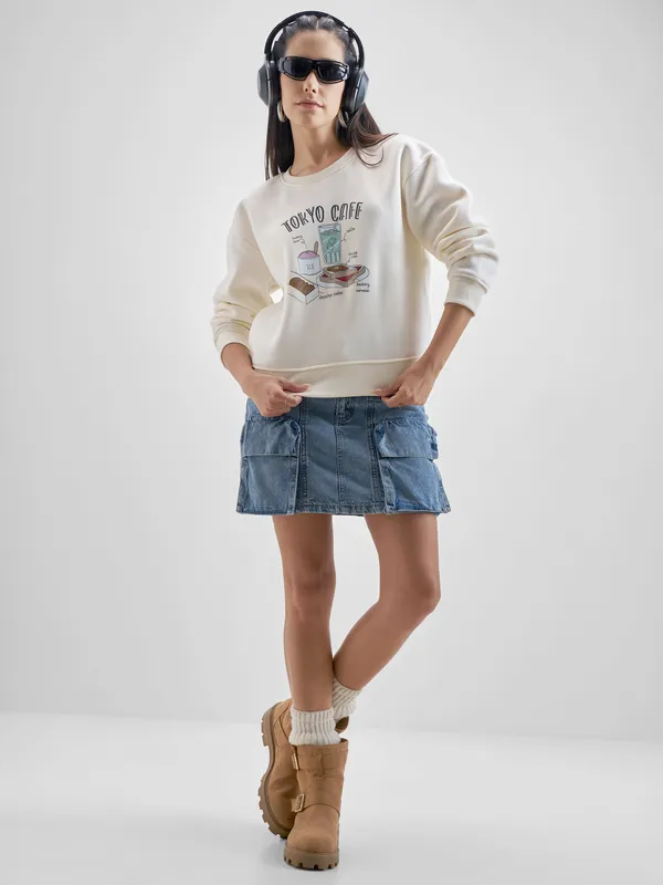 Women Printed Sweatshirt