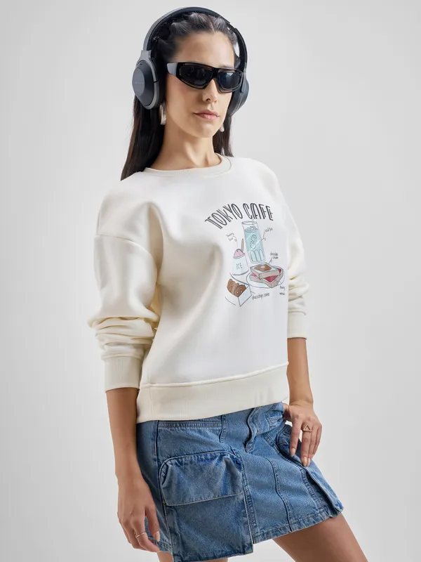 Women Printed Sweatshirt