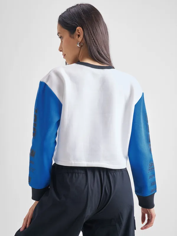  Tokyo Talkies Women White Round Neck Sweatshirts