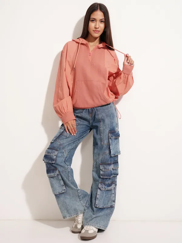 Women Solid Sweatshirt