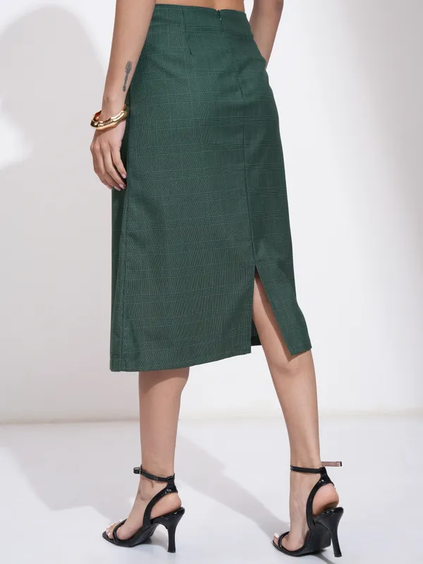  Tokyo Talkies Women Green Midi Skirts