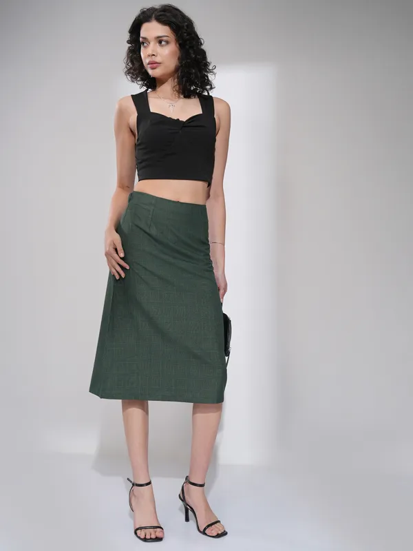 A-Line Midi Skirt