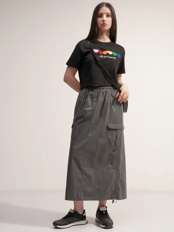 Straight Midi Skirt